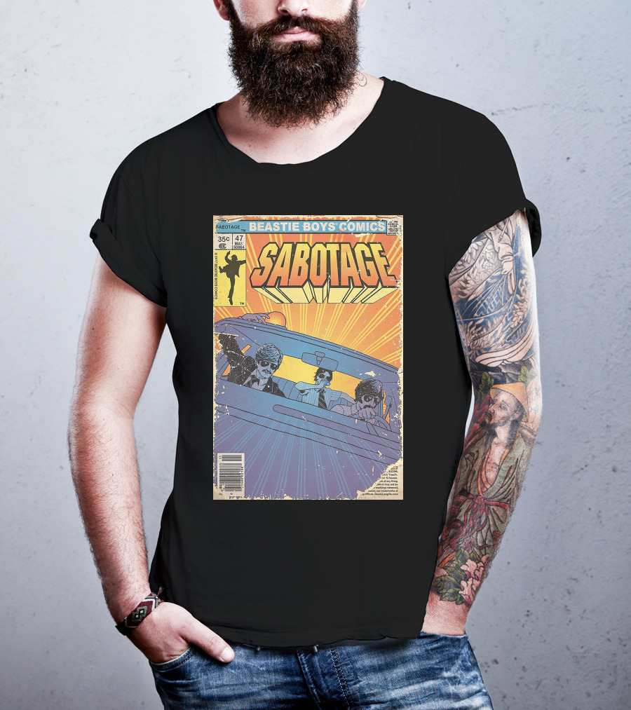 Beastie Boys Comics Sabotage 35¢ 47 Funny Ape 64B♯ Cover T-Shirt
