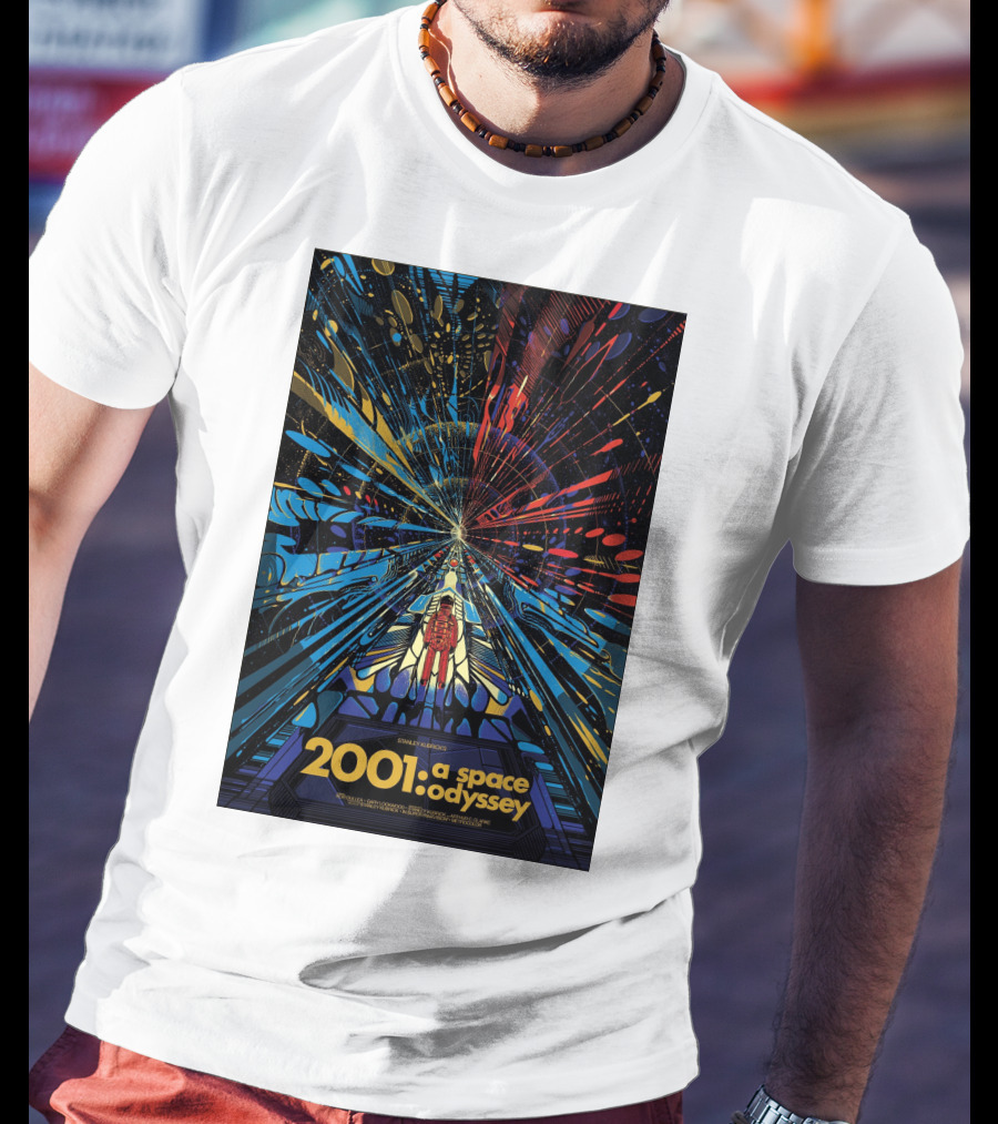 2001: A Space Odyssey Sci-Fi Psychedelic Explosion Astronaut Journey T-Shirt