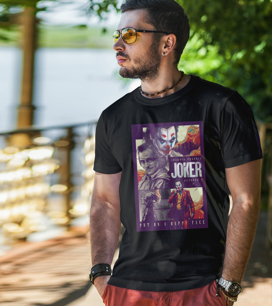Joker Joaquin Phoenix October 4 Put On A Happy Face T-Shirt