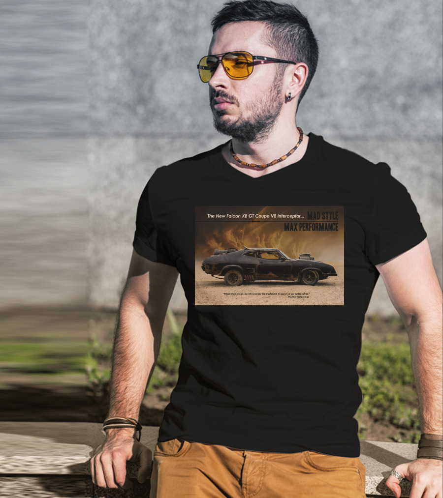 The New Falcon XB GT Coupe V8 Interceptor Mad Style Max Performance T-Shirt