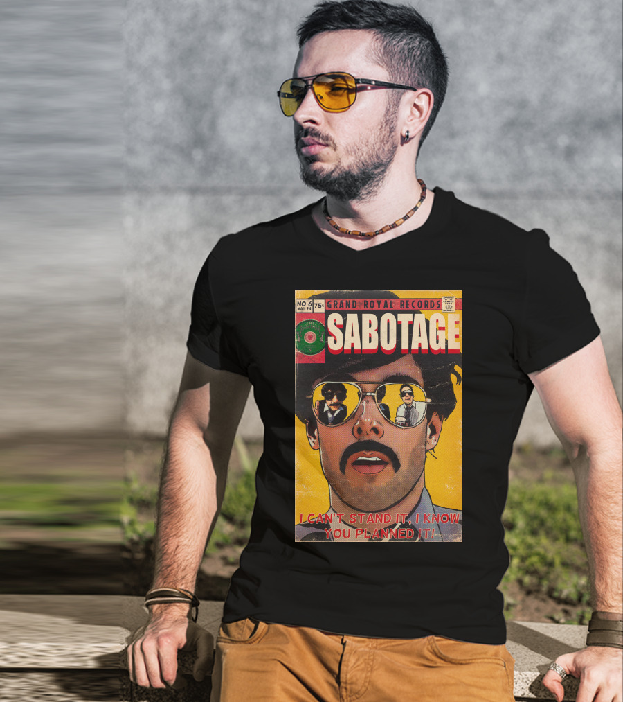 Grand Royal Records Sabotage Comic Cover No 6 May 94 I Can't Stand It I Know You Planned It T-Shirt