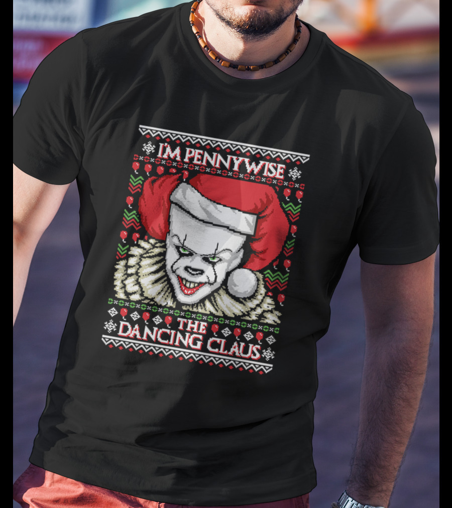 Pennywise Ugly Sweater The Dancing Claus Holiday T-Shirt