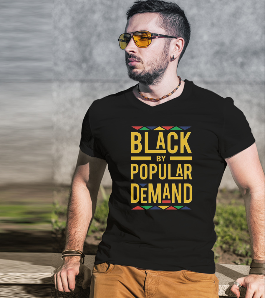BLACK BY POPULAR DEMAND African Kente Colors T-Shirt