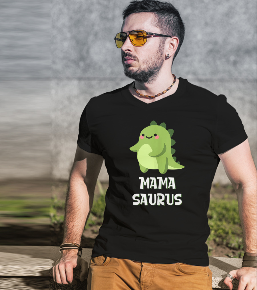 Mama Saurus Cute Dino Kawaii T-Shirt