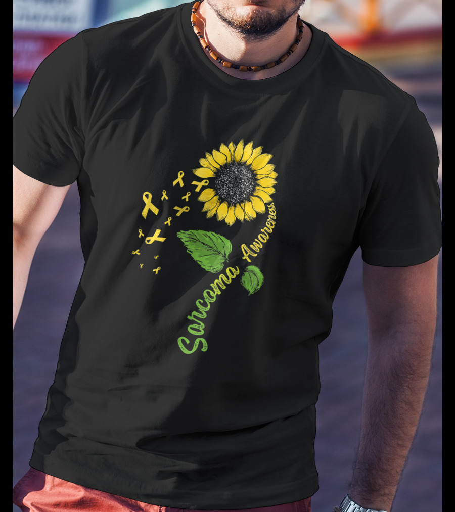 Sarcoma Cancer Awareness Survivor Flower Warrior T-Shirt