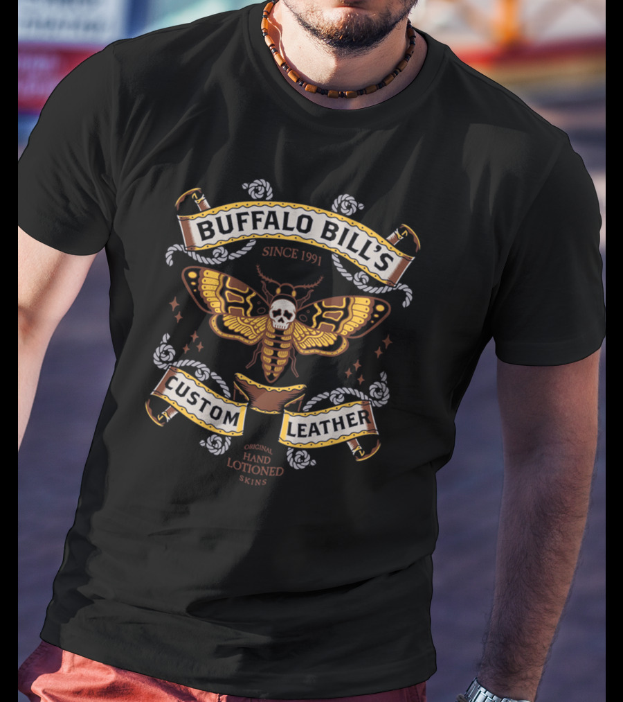 Buffalo Bill's Since 1991 Custom Leather Original Hand Lotioned Skins T-Shirt