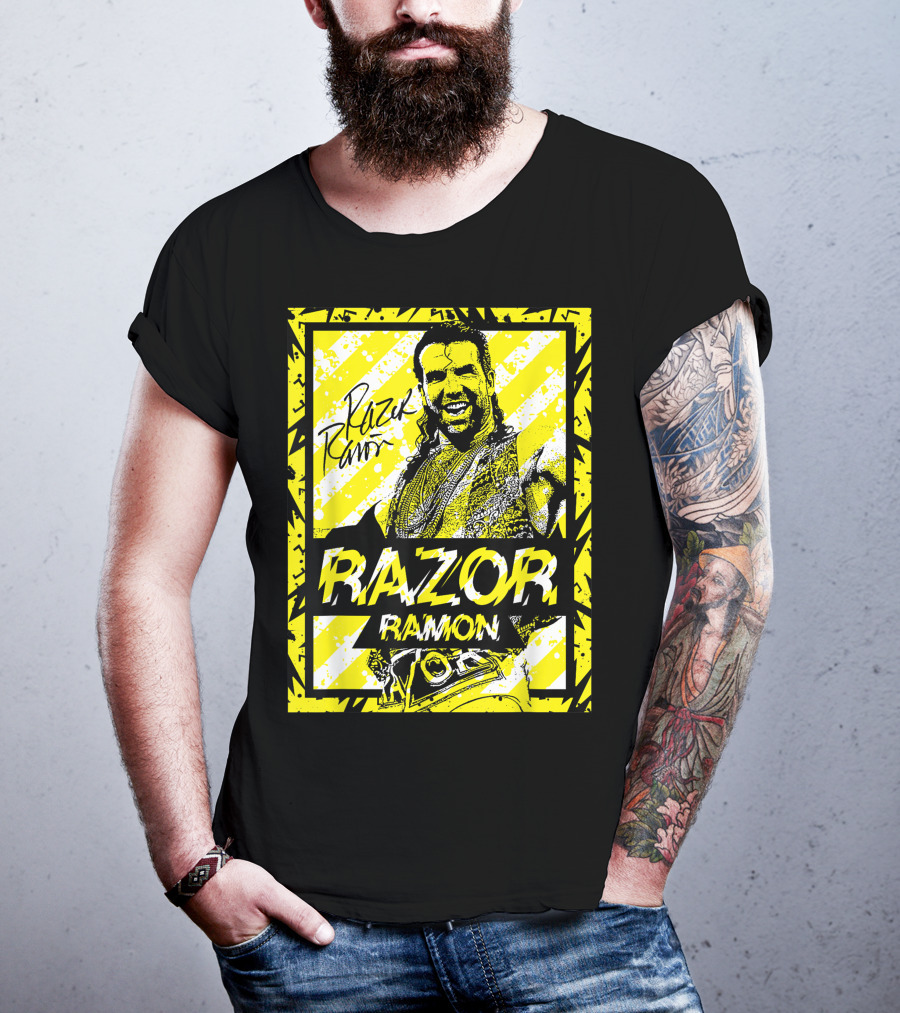 Razor Ramon Signature Yellow Stripes T-Shirt