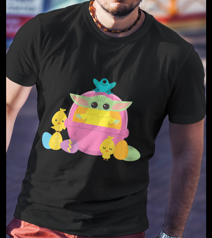 Baby Yoda Easter Chick And Egg Surprise T-Shirt