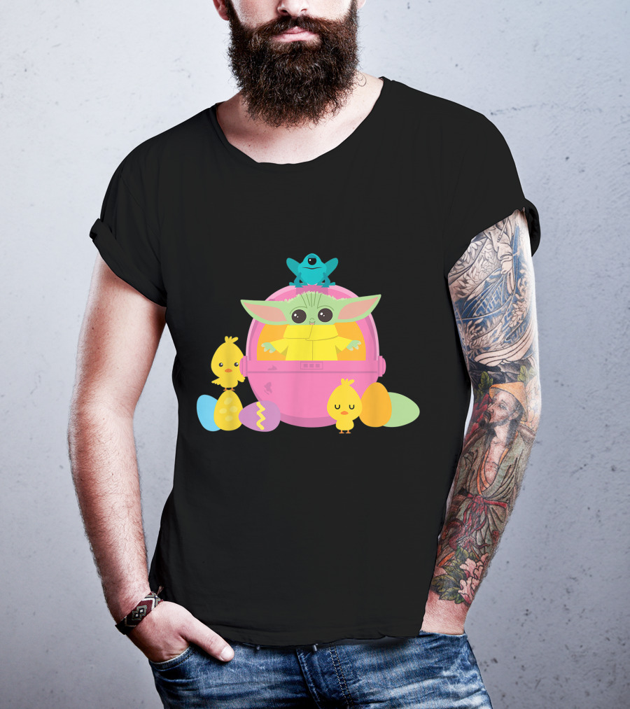 Baby Yoda Easter Chick And Egg Surprise T-Shirt