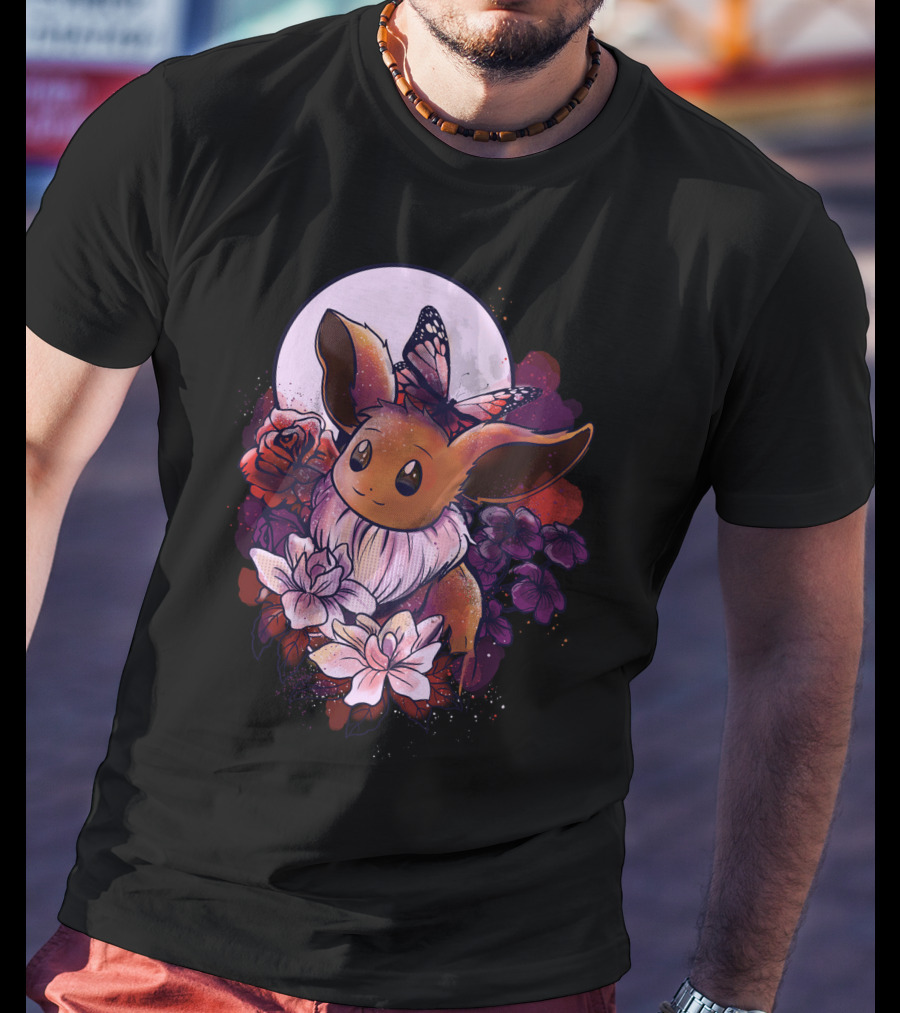 Eevee Moonlight Butterfly Blossoms T-Shirt