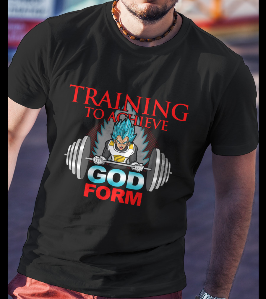 Training To Achieve God Form Weightlifting Warrior T-Shirt