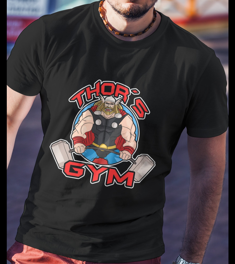 Thor's Gym Hammer Workout Viking Strength Training T-Shirt
