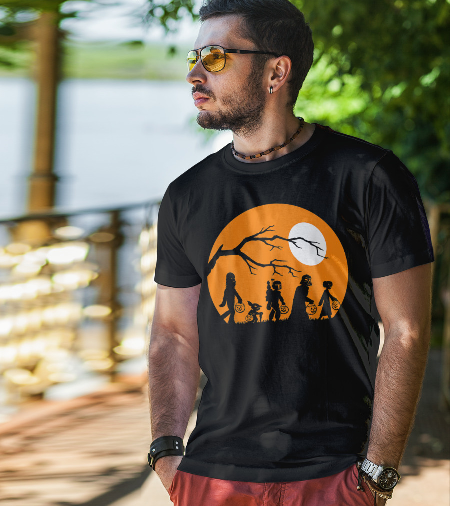 Trick Or Treat Halloween Characters Star Wars T-Shirt