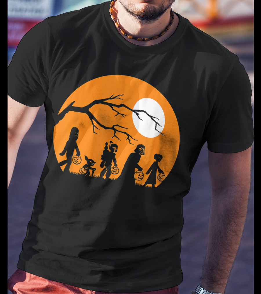 Trick Or Treat Halloween Characters Star Wars T-Shirt