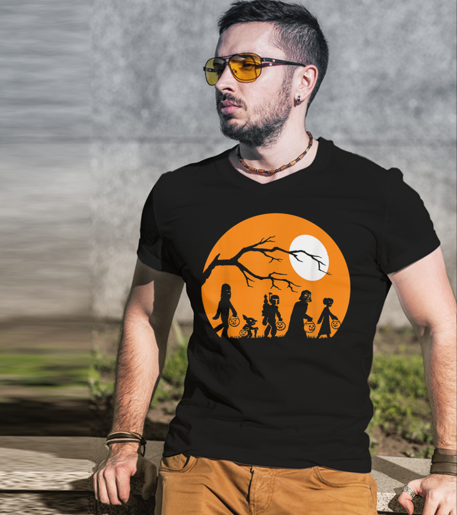 Trick Or Treat Halloween Characters Star Wars T-Shirt