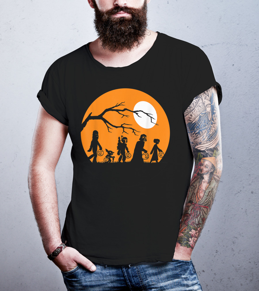 Trick Or Treat Halloween Characters Star Wars T-Shirt