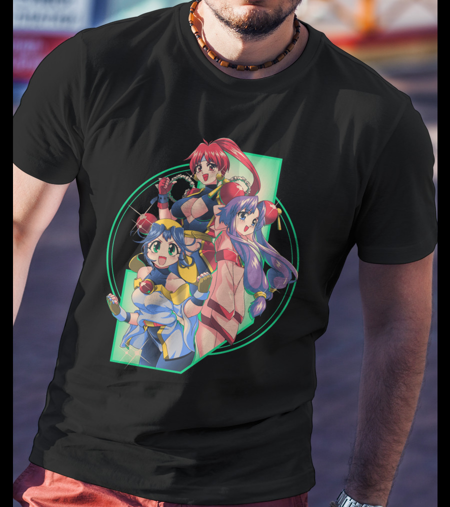 Robot Hearts Anime Trio Warriors T-Shirt