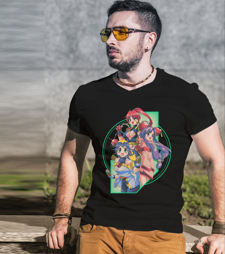 Robot Hearts Anime Trio Warriors T-Shirt
