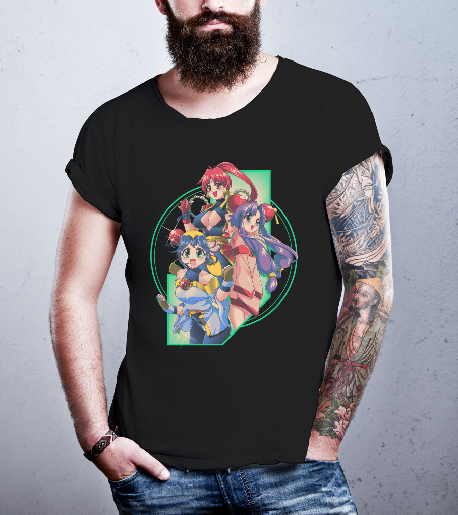 Robot Hearts Anime Trio Warriors T-Shirt