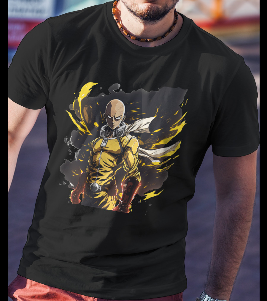 Saitama One Punch Man Heroic Anime Character T-Shirt