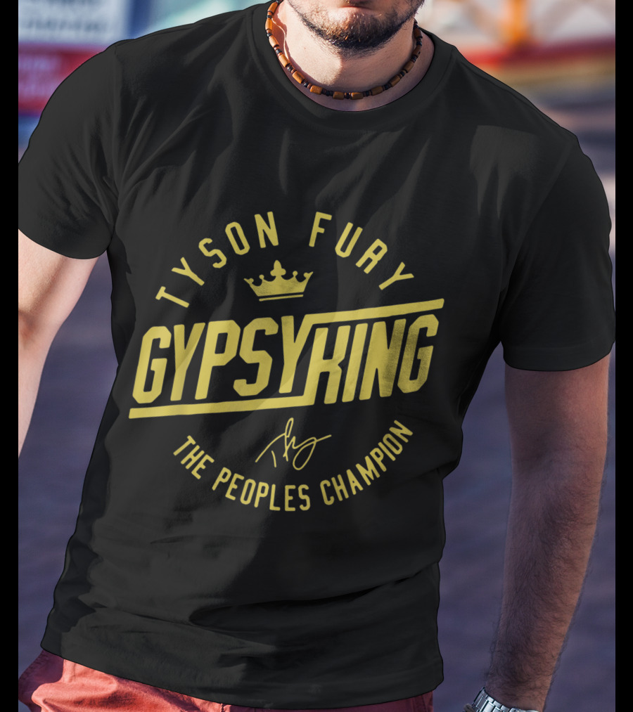 Tyson Fury Gypsy King Crown Logo The Peoples Champion T-Shirt