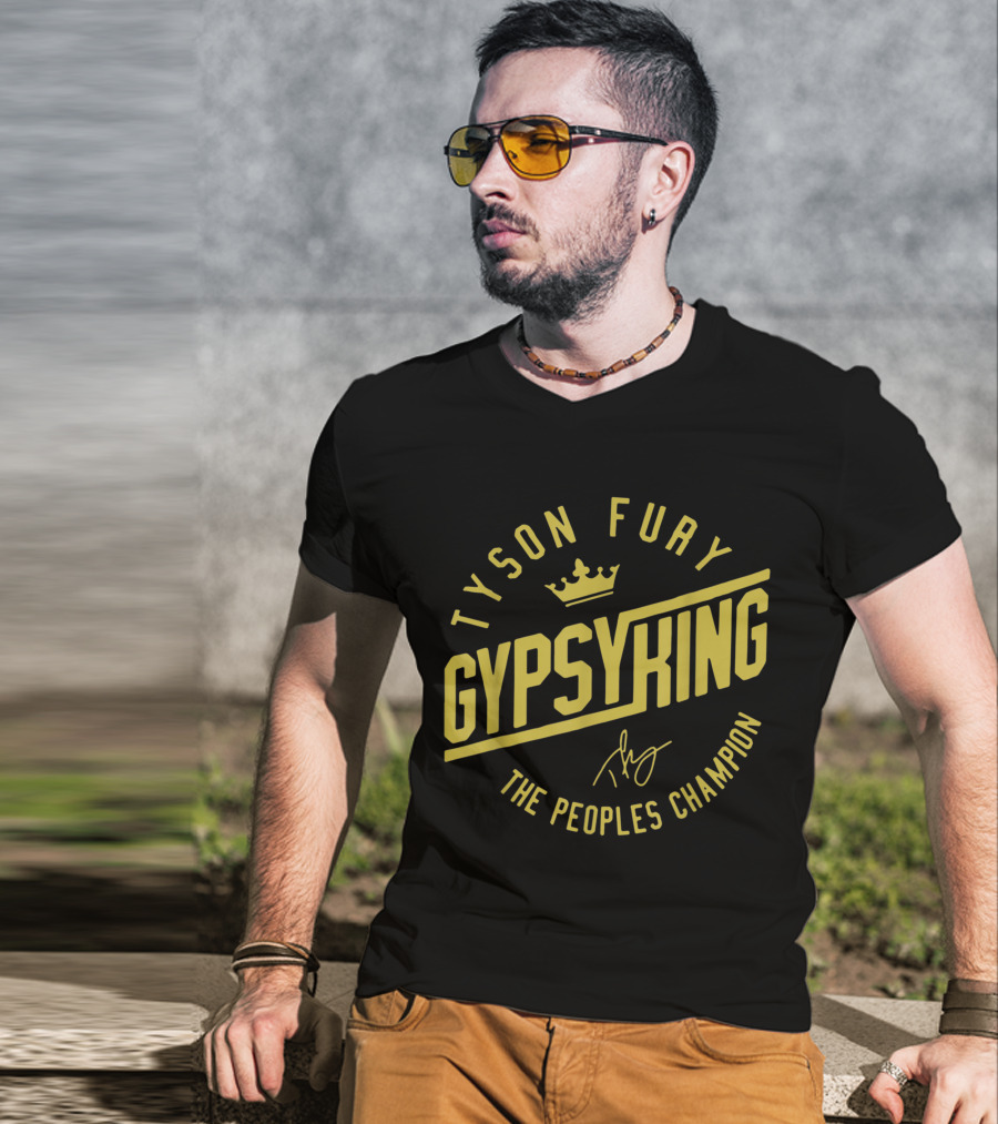 Tyson Fury Gypsy King Crown Logo The Peoples Champion T-Shirt
