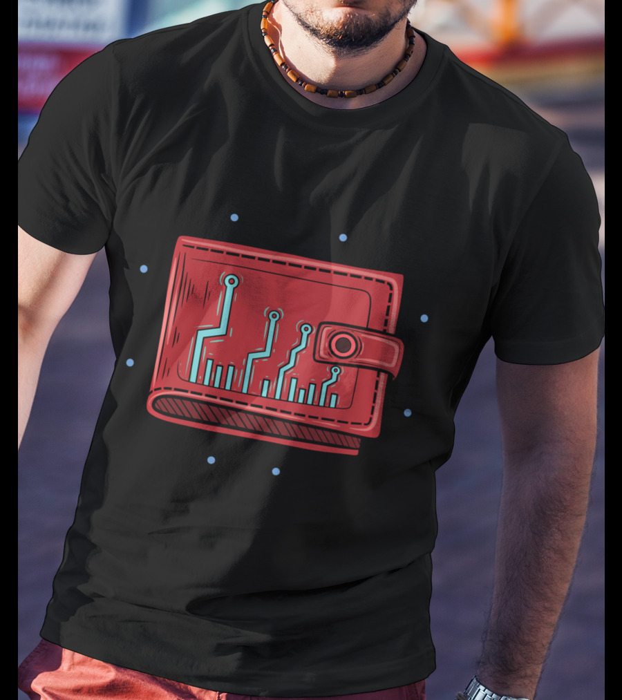 Blockchain Cryptocurrency Wallet Design HODL T-Shirt