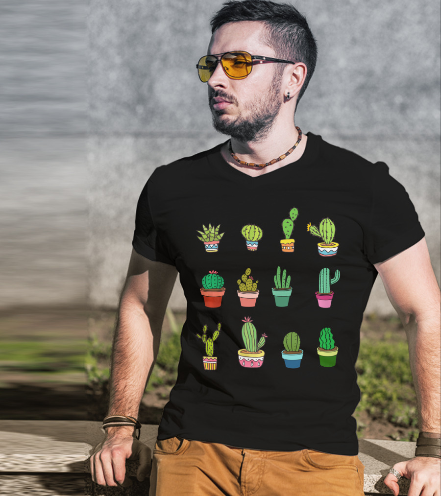 Cute Kawaii Succulent Collector Cactus Lover T-Shirt