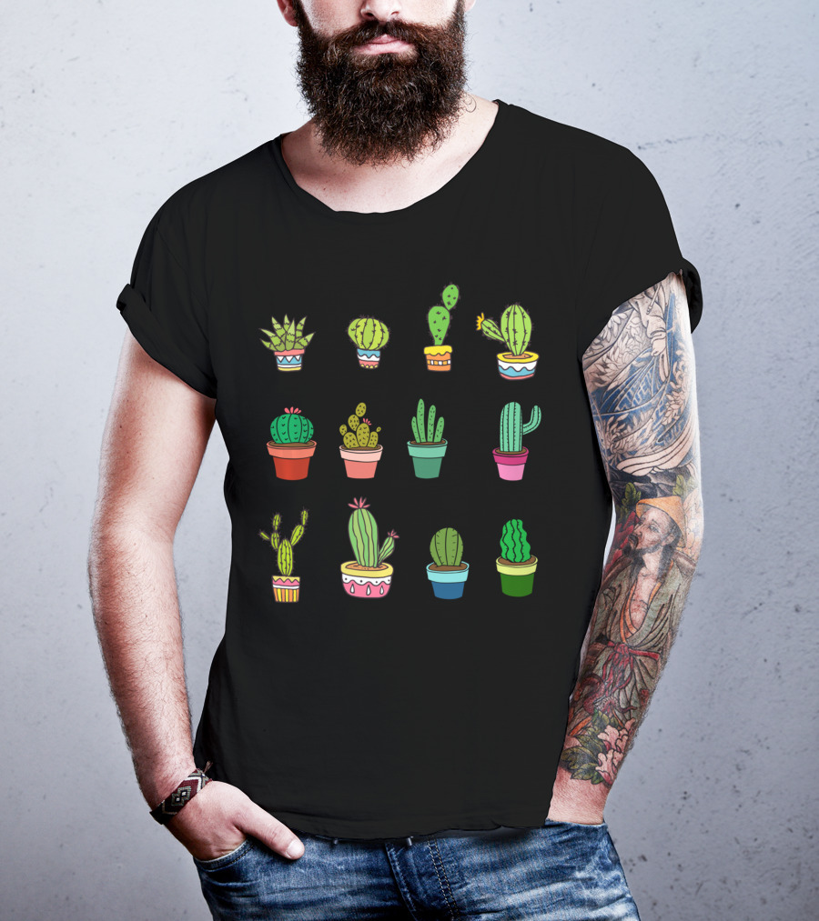 Cute Kawaii Succulent Collector Cactus Lover T-Shirt