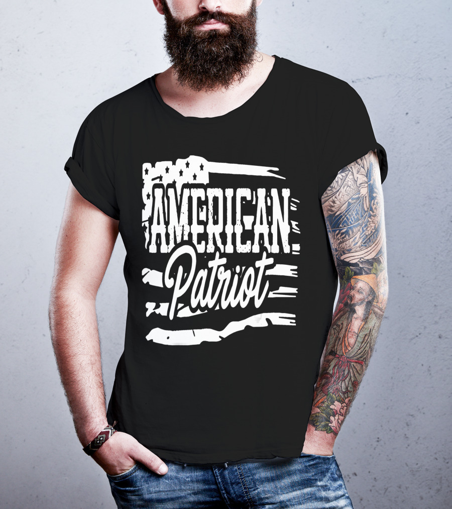 American Flag Patriot USA Decor Party American Patriotic Party T-Shirt