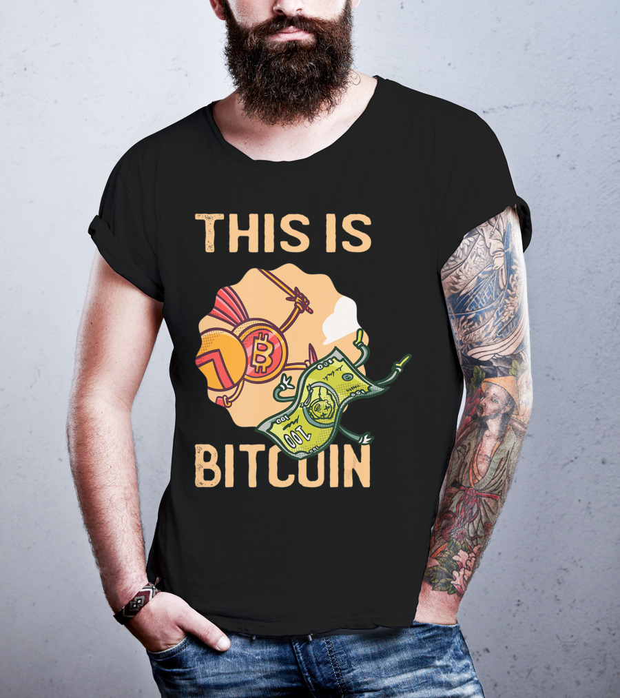 This Is Bitcoin Crypto Hodl Hold Shares Spartan Capital Bull Bear T-Shirt