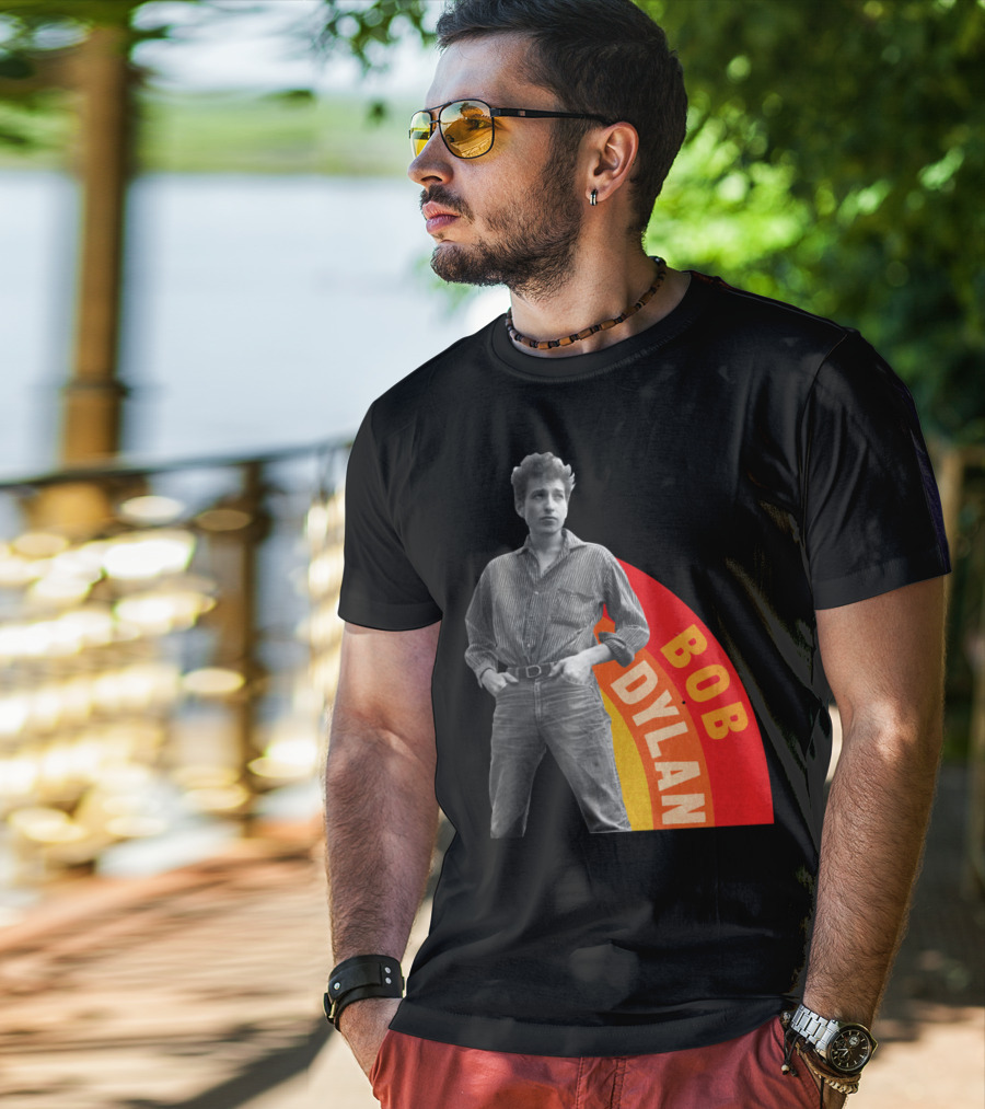 Bob Dylan Rainbow Photo T-Shirt