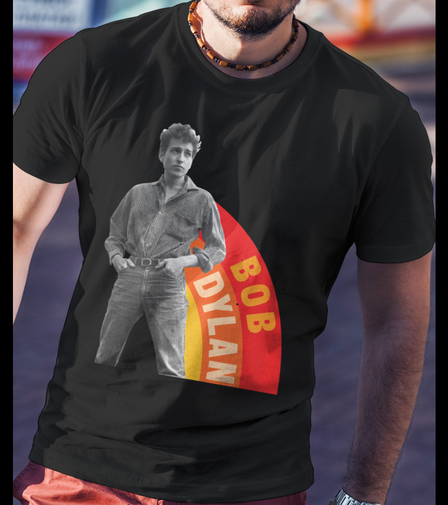 Bob Dylan Rainbow Photo T-Shirt