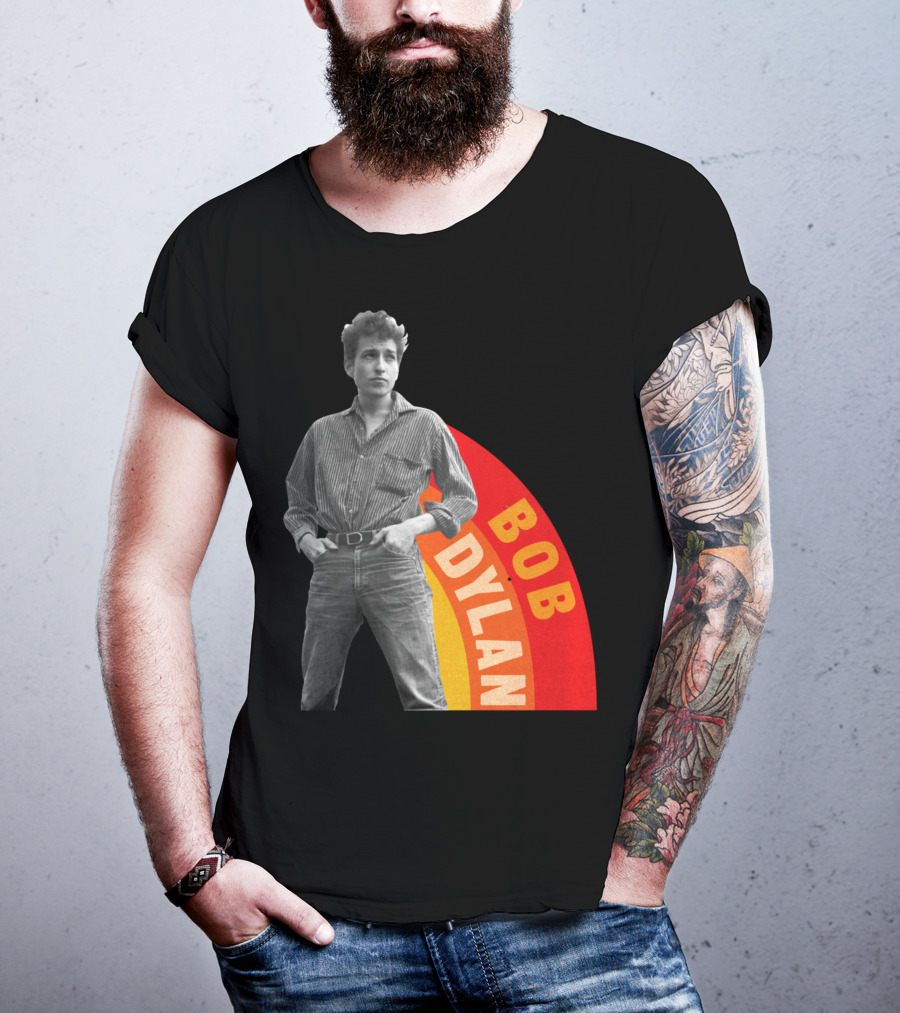 Bob Dylan Rainbow Photo T-Shirt