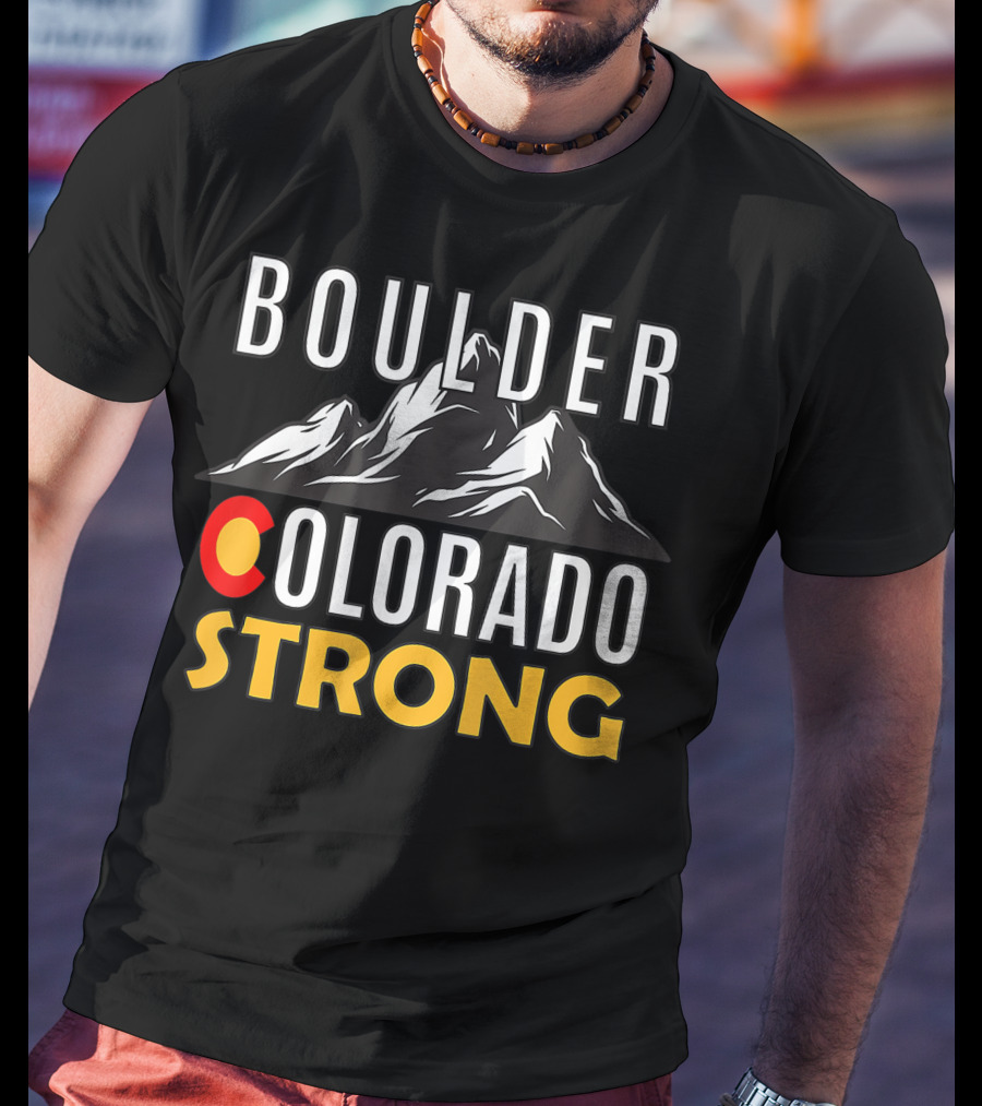 BOULDER COLORADO STRONG Mountain T-Shirt