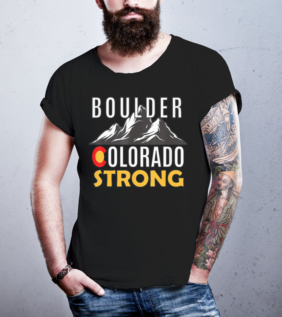 BOULDER COLORADO STRONG Mountain T-Shirt