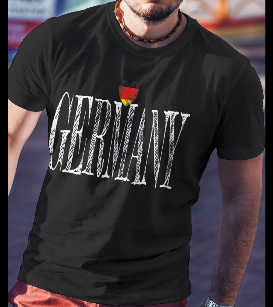 Cool Germany Heart Flag Germany T-Shirt