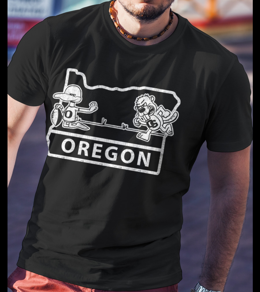 Oregon Ducks Beavers Rivalry College Football Showdown T-Shirt