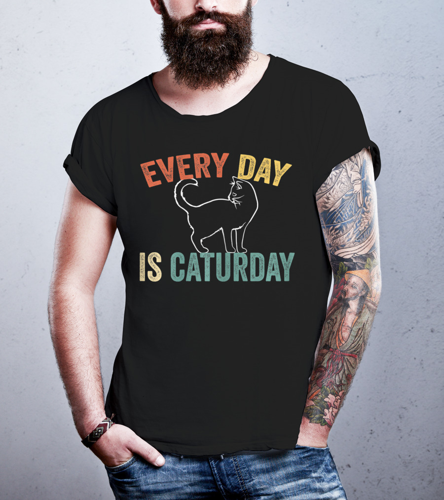 Every Day Is Caturday Cat Lover T-Shirt