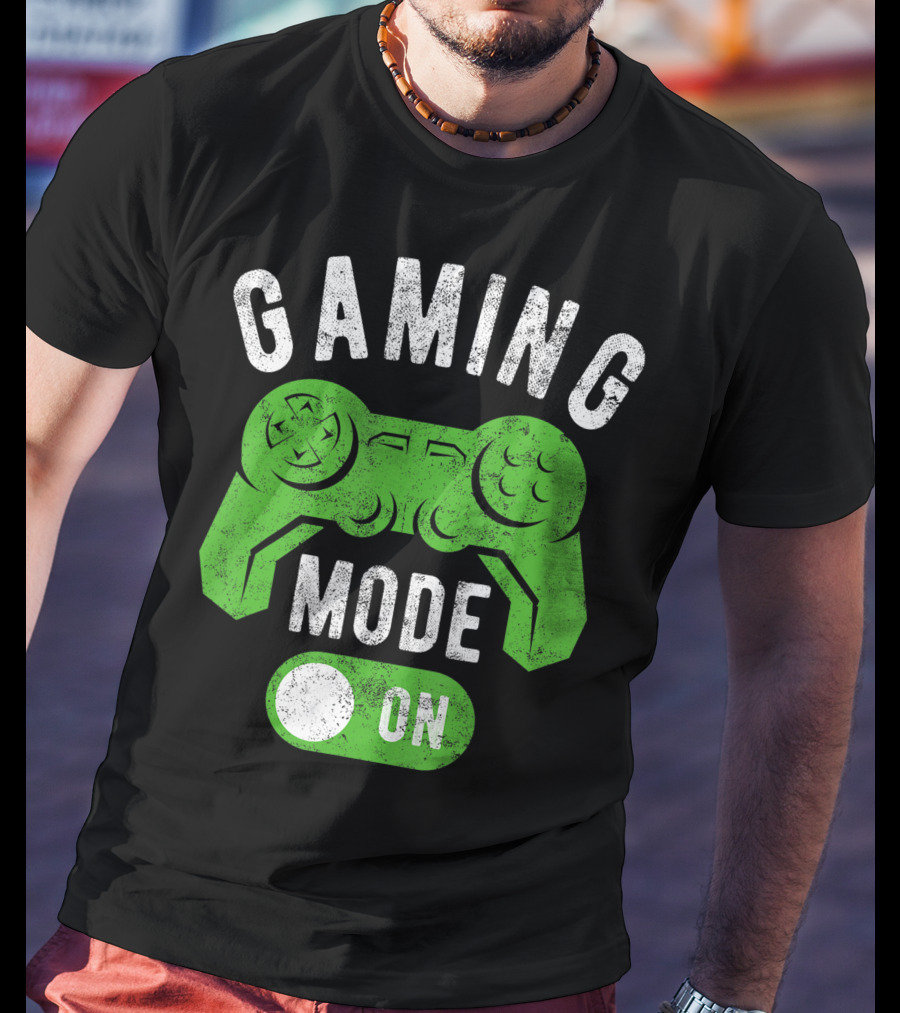 Gaming Mode On Gamer Life Cool Gamer Controller T-Shirt