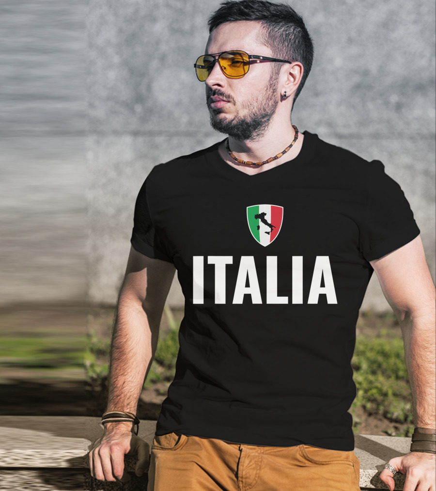 Italia Flag Italia Shield Italia T-Shirt