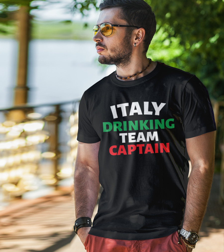 Italy Drinking Team Captain Italia T-Shirt