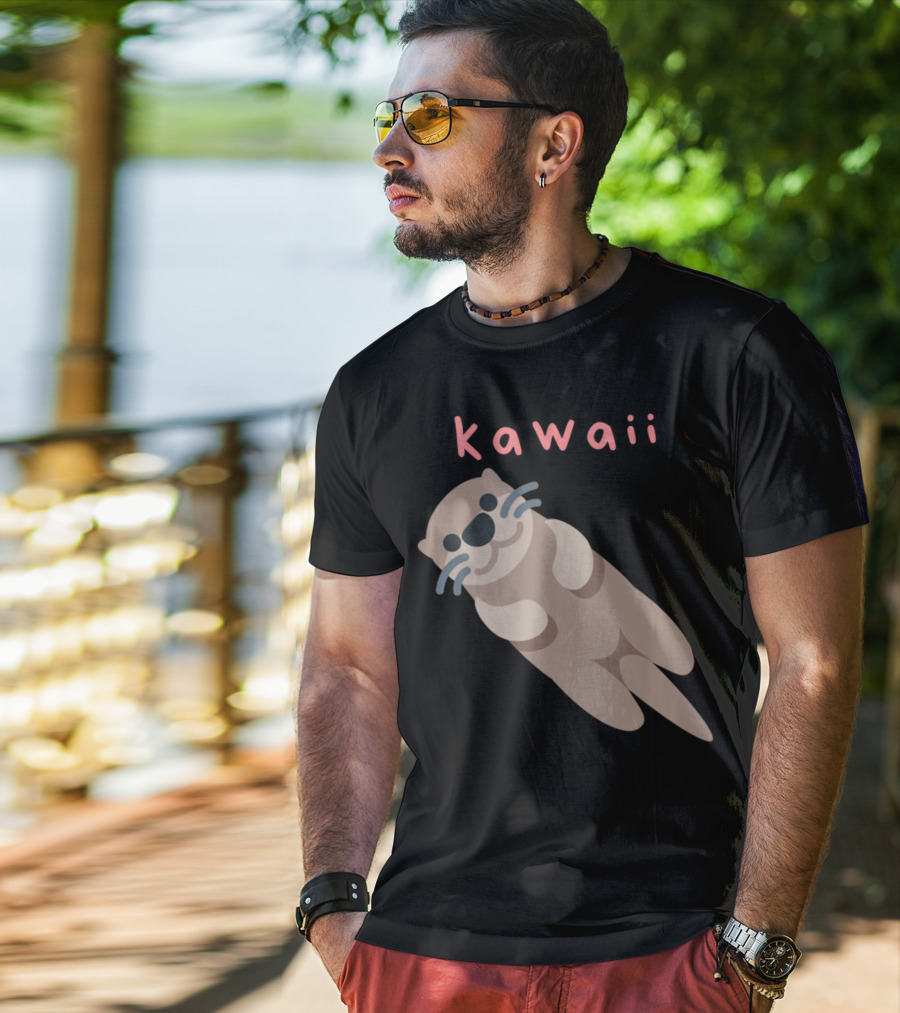 Kawaii Japanese Cute Sea Otter T-Shirt