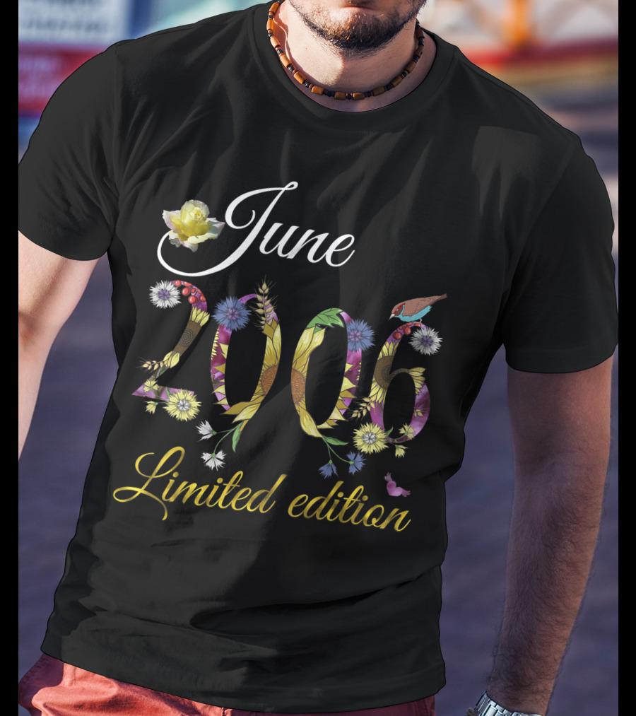 June 2006 Sunflowers Floral Birthday T-Shirt