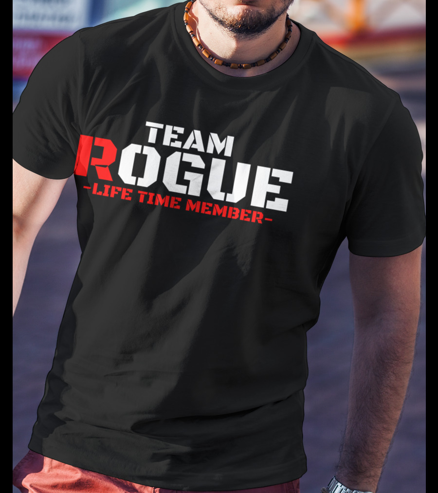 Team Rogue Life Time Member Military Style Gym Fitness Workout Training Patriotic USA T-Shirt