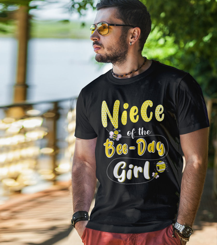 Niece Of The Bee Day Girl Hive Party Birthday Matching T-Shirt