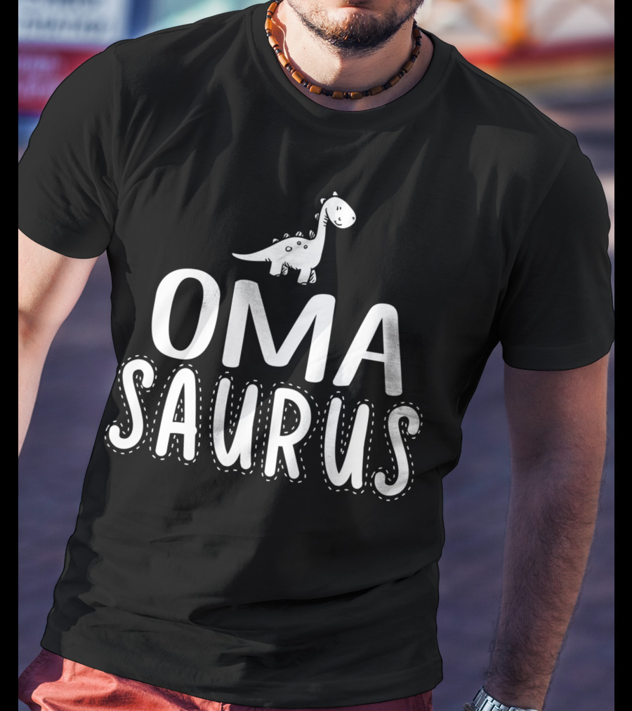 Oma Saurus Dinosaur Cute Family Grandma Gift T-Shirt