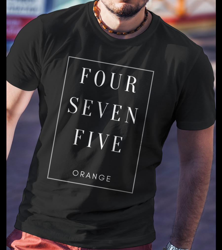 Orange Connecticut Four Seven Five T-Shirt