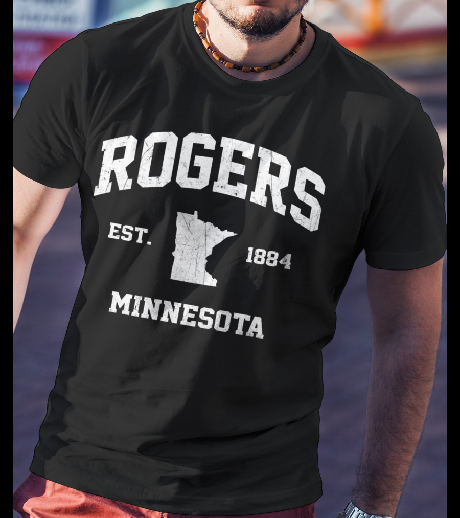Rogers Minnesota Est. 1884 Vintage State Athletic T-Shirt