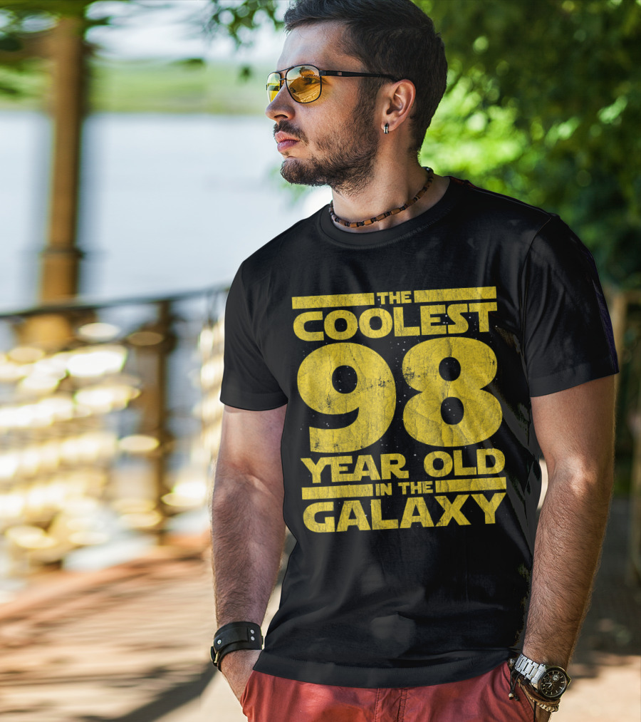 The Coolest 98 Year Old In The Galaxy Sci Fi 1923 Mens Womens Birthday T-Shirt